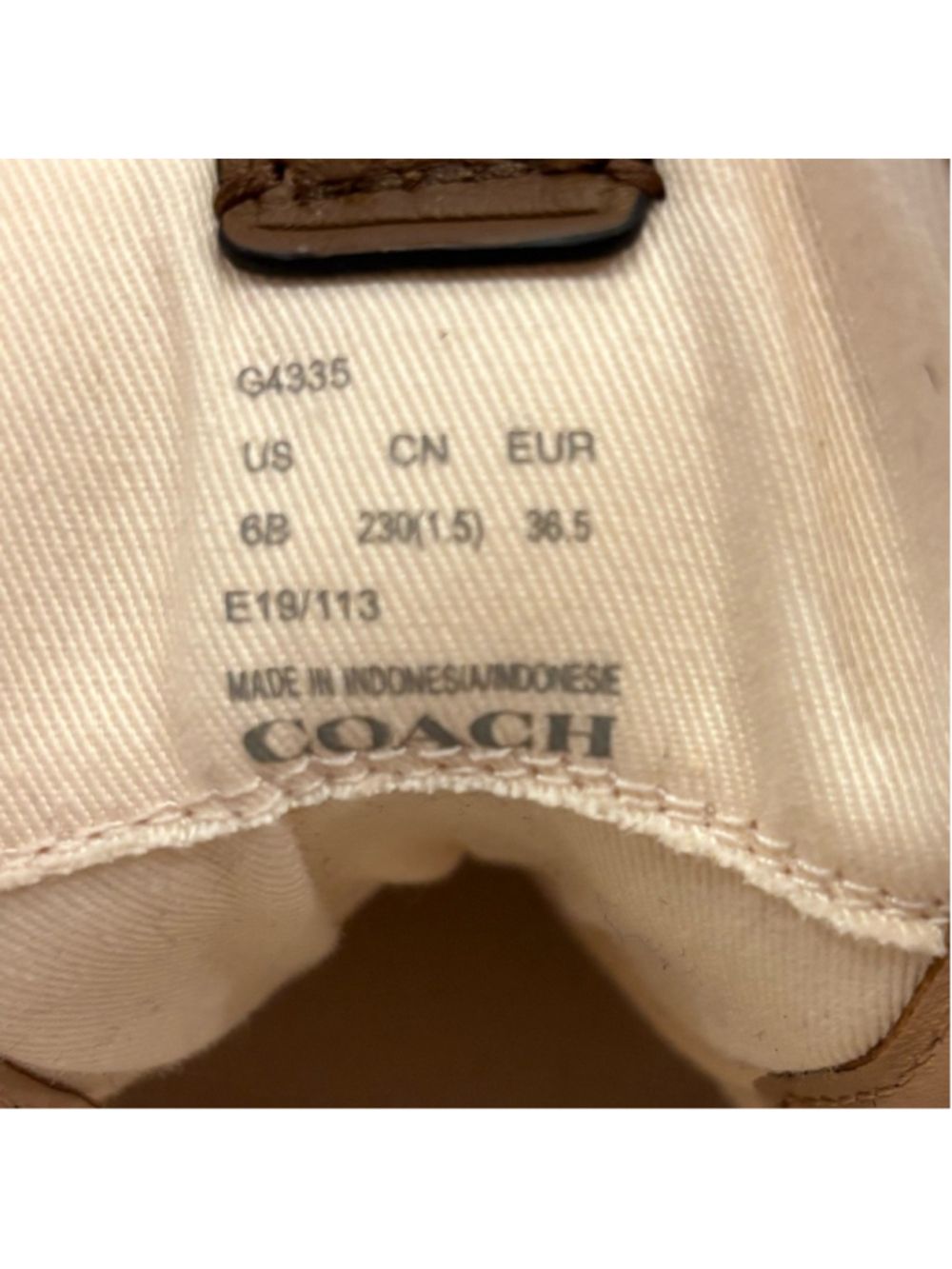 Coach C220 CC Sz 6 Leather High-Top Sneakers Like New - Picture 9 of 10